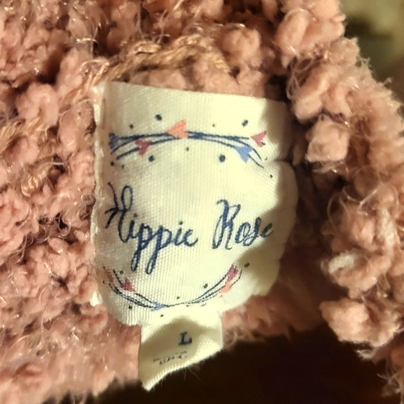 Hippy Rose ▪︎ Rose colored Soft & Stretchy Sweater in sz Lg - Picture 3 of 3